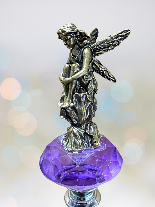 Fairy Garden Suncatcher Stakes | Fairy Purple Diamond