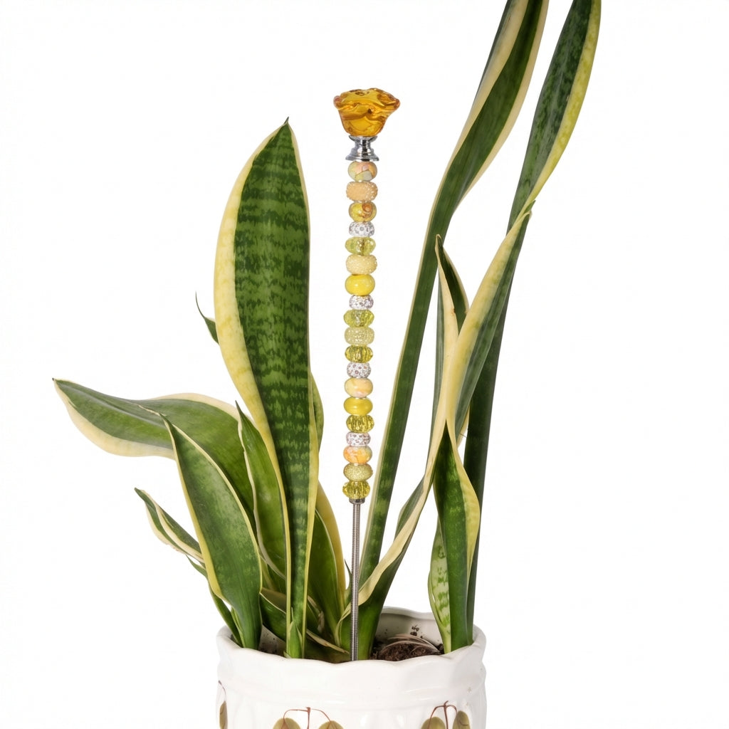 Fairy Garden Suncatcher Stakes | Rose Deep Yellow