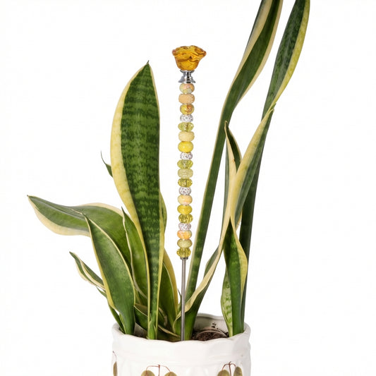 Fairy Garden Suncatcher Stakes | Rose Deep Yellow