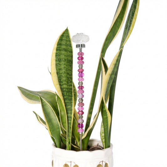 Fairy Garden Suncatcher Stakes | Rosette Dark Pink