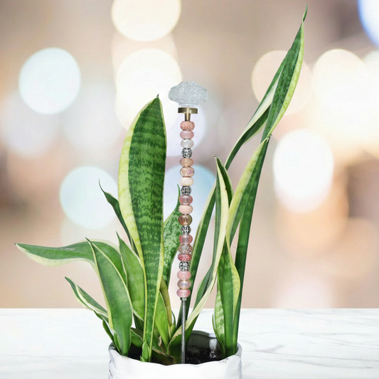 Fairy Garden Suncatcher Stakes | Rosette Blush (gold)