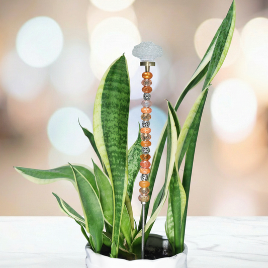 Fairy Garden Suncatcher Stakes | Rosette Orange (gold)