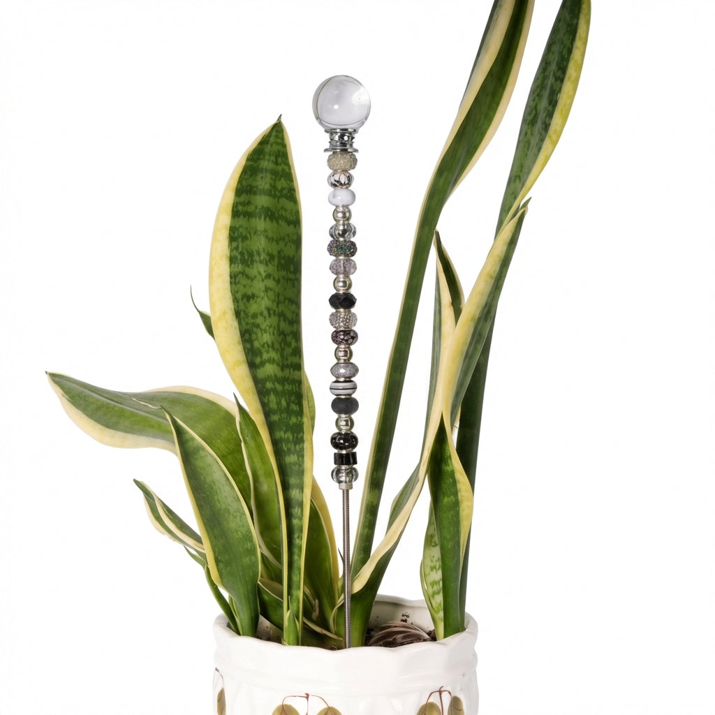 Fairy Garden Suncatcher Stakes | Sphere Clear with Black