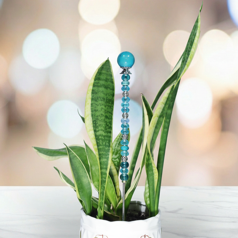 Fairy Garden Suncatcher Stakes | Sphere Turquoise