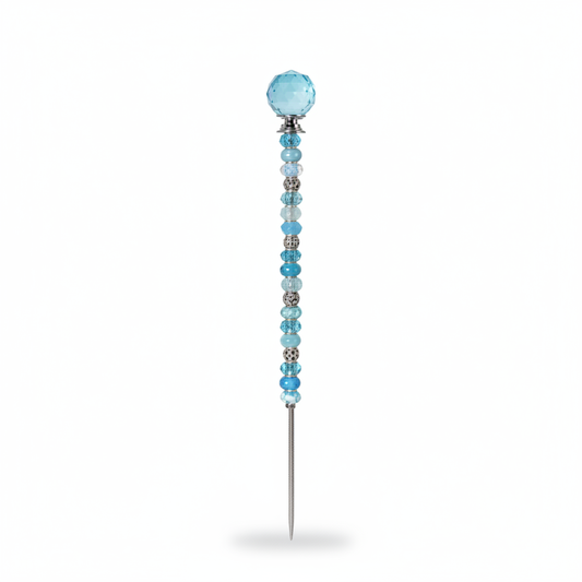 Fairy Garden Suncatcher Stakes | Faceted Light Blue