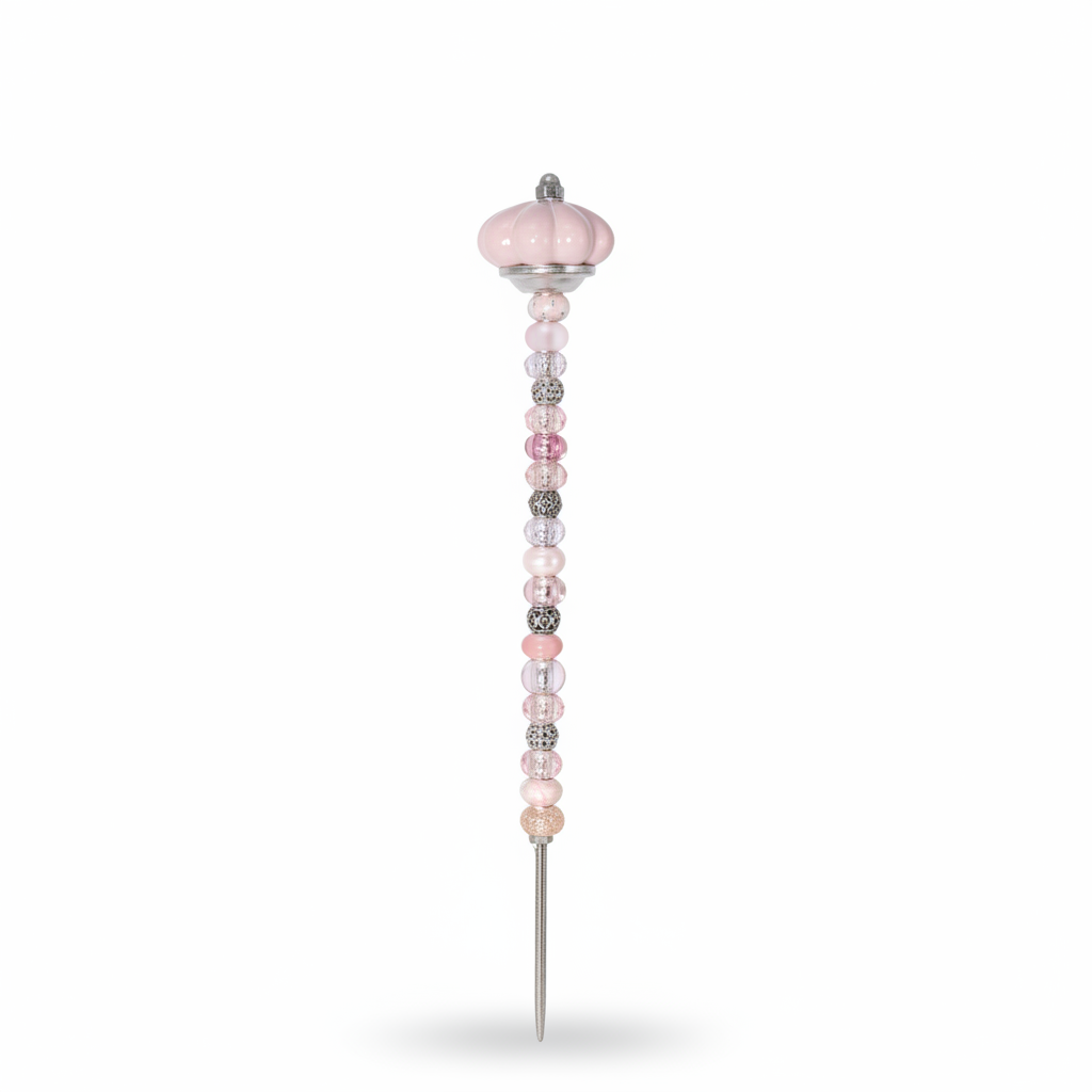 Fairy Garden Suncatcher Stakes | Ceramic Fluted Pink