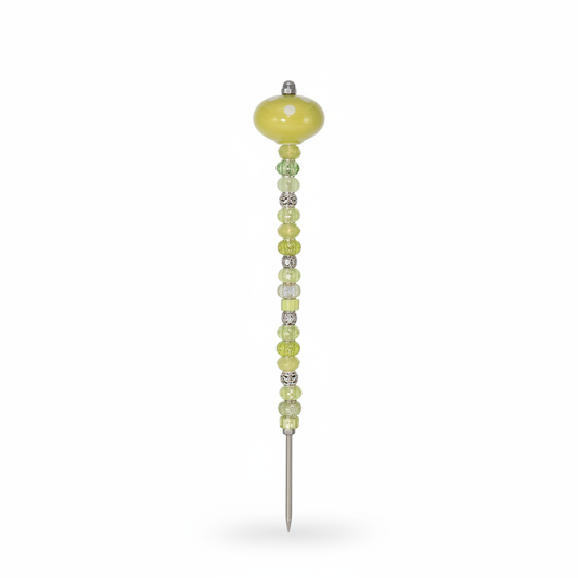 Fairy Garden Suncatcher Stakes | Ceramic Polka Dots Green