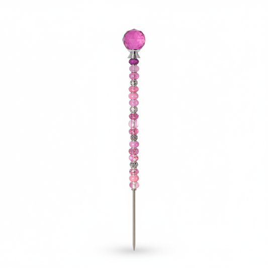Fairy Garden Suncatcher Stakes | Faceted Dark Pink