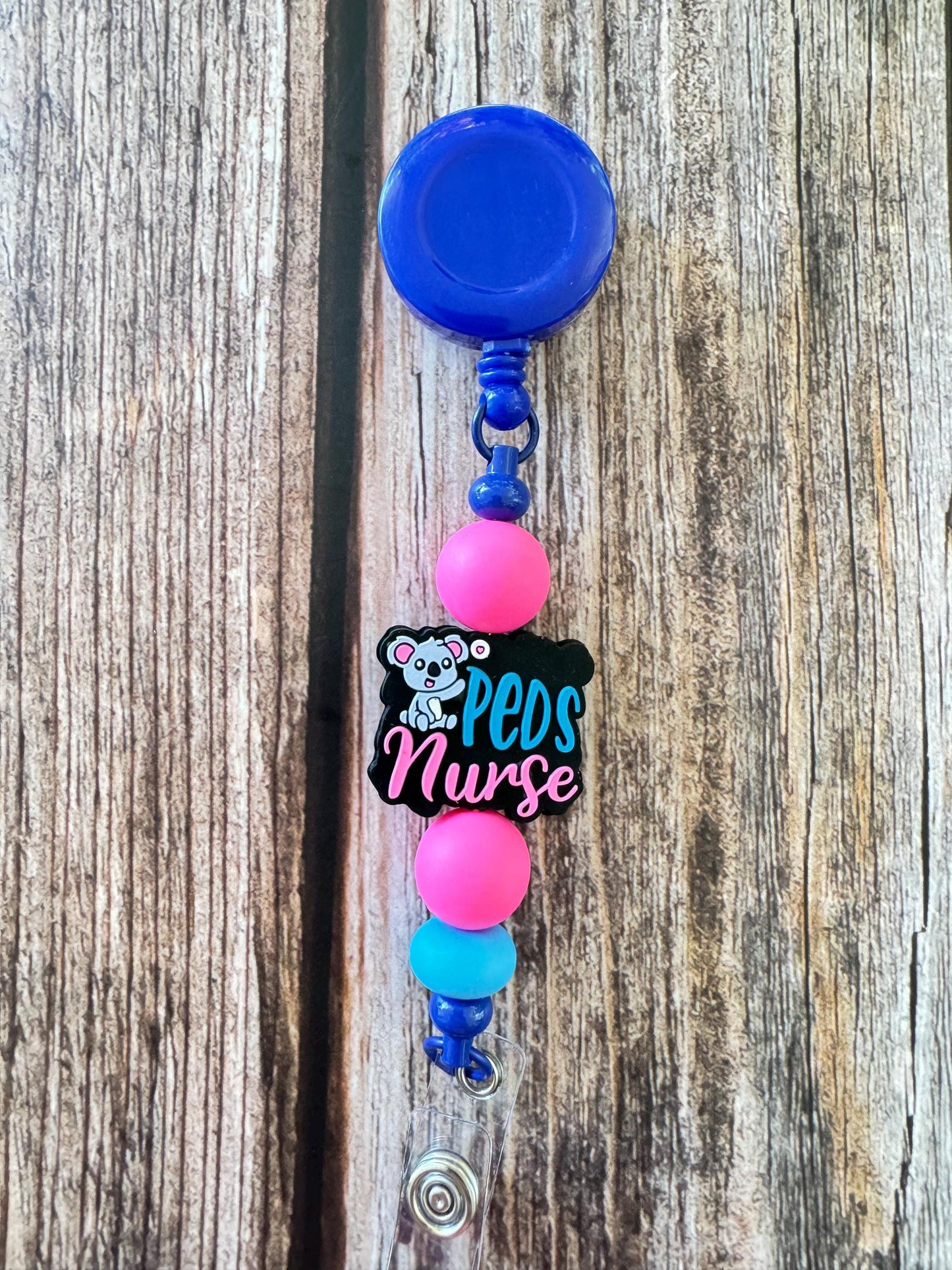 Peds Nurse Badge Reel - 3 Designs Available Whimsical Funny Badge Reel for Nurses