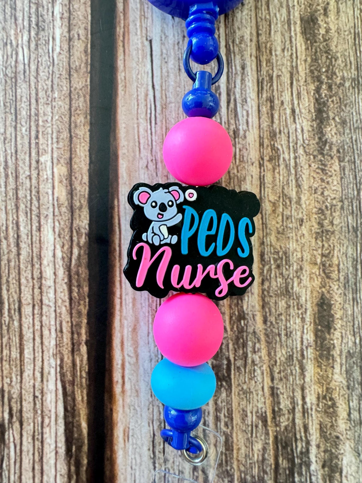 Peds Nurse Badge Reel - 3 Designs Available Whimsical Funny Badge Reel for Nurses