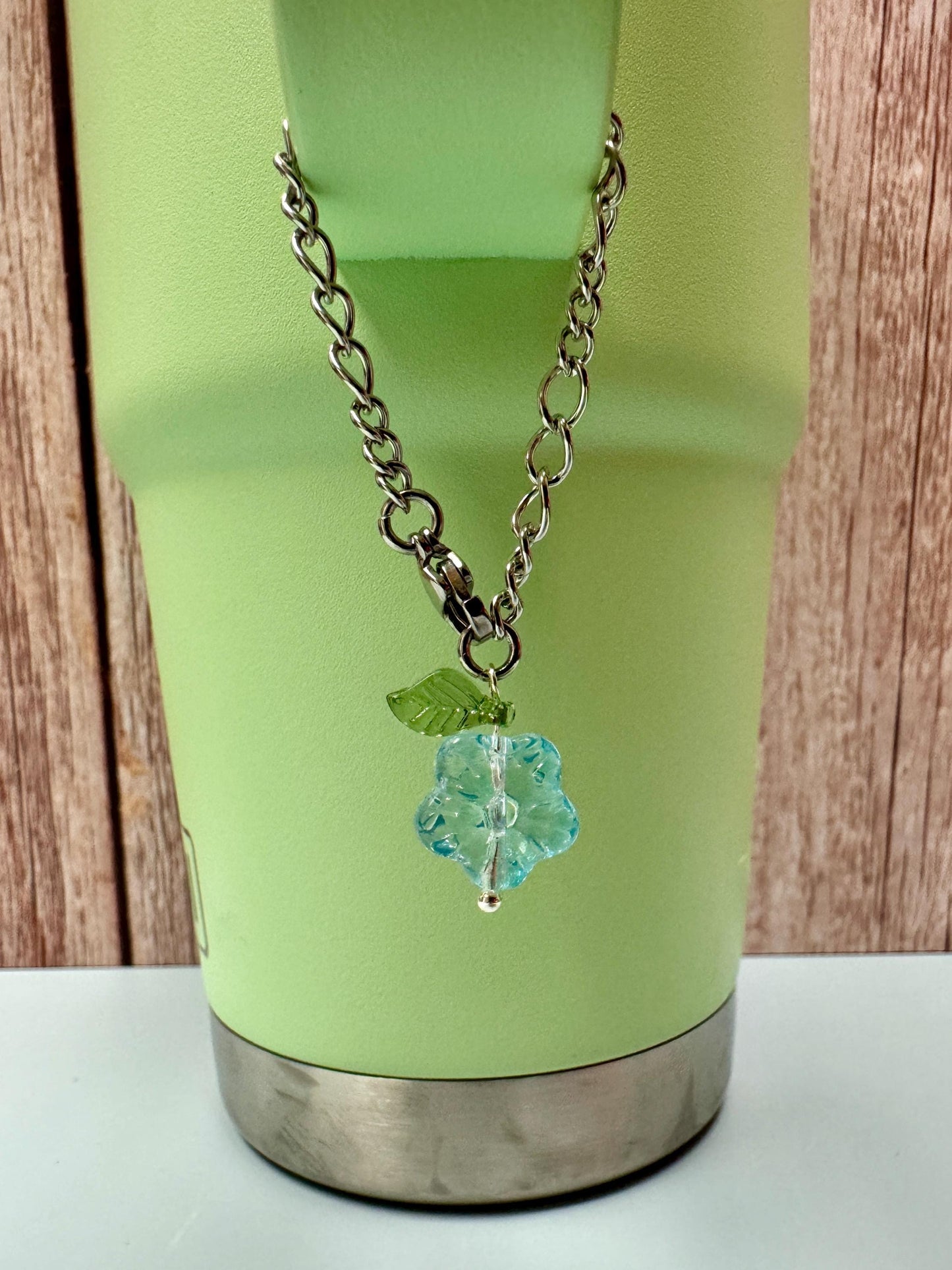 Acrylic Flower Tumbler Charm: Stanley Cup Accessory