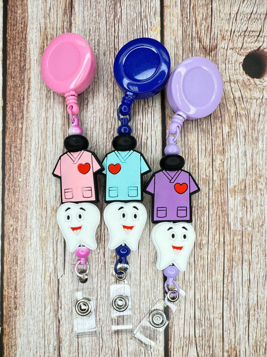 Badge Reels for Dental Professionals – Smile in Style!  perfect for dental students and assistants or hygienists too