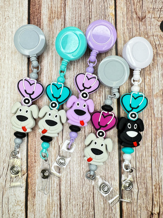 Badge Reels for Vet Services – Made for Animal Heroes!  Great gift for Vet, Vet Tech or Animal Services Employees