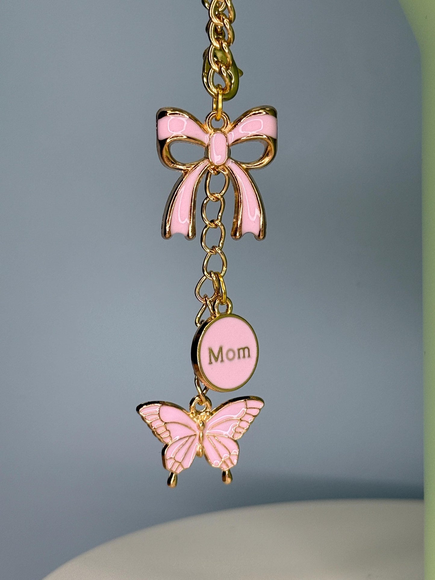 New Mom (pink) Enamel Charms