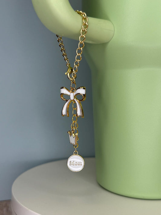 New Mom (white) Enamel Charms