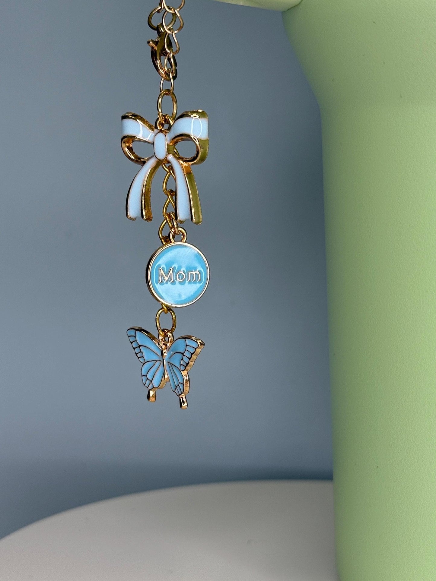 New Mom (baby blue) Enamel Charms