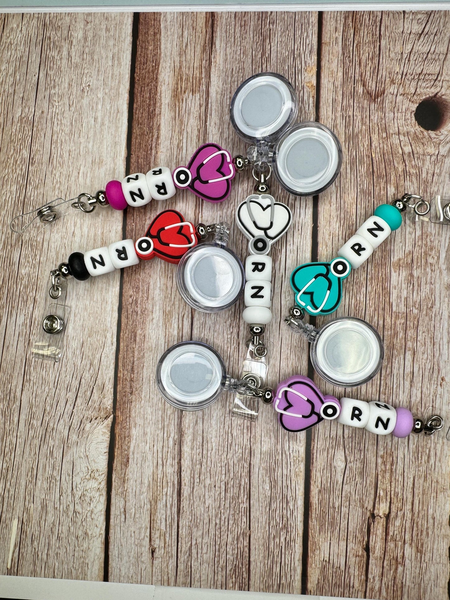 RN Badge Reels for Nurses – Stylish, Functional, and Made for Everyday Heroes! Gift for Nurses