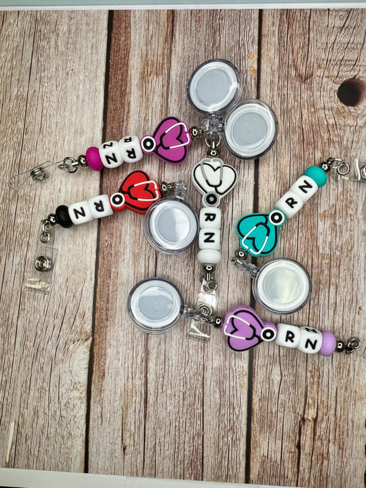RN Badge Reels for Nurses – Stylish, Functional, and Made for Everyday Heroes! Gift for Nurses