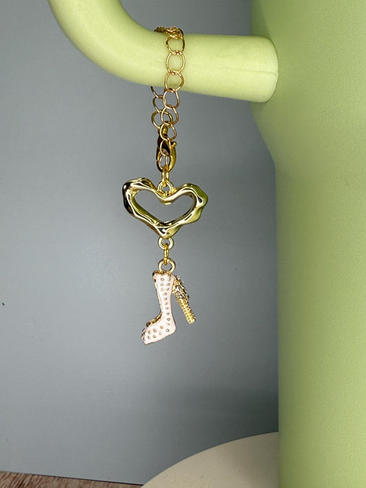 High Heel Shoe Tumbler Charm