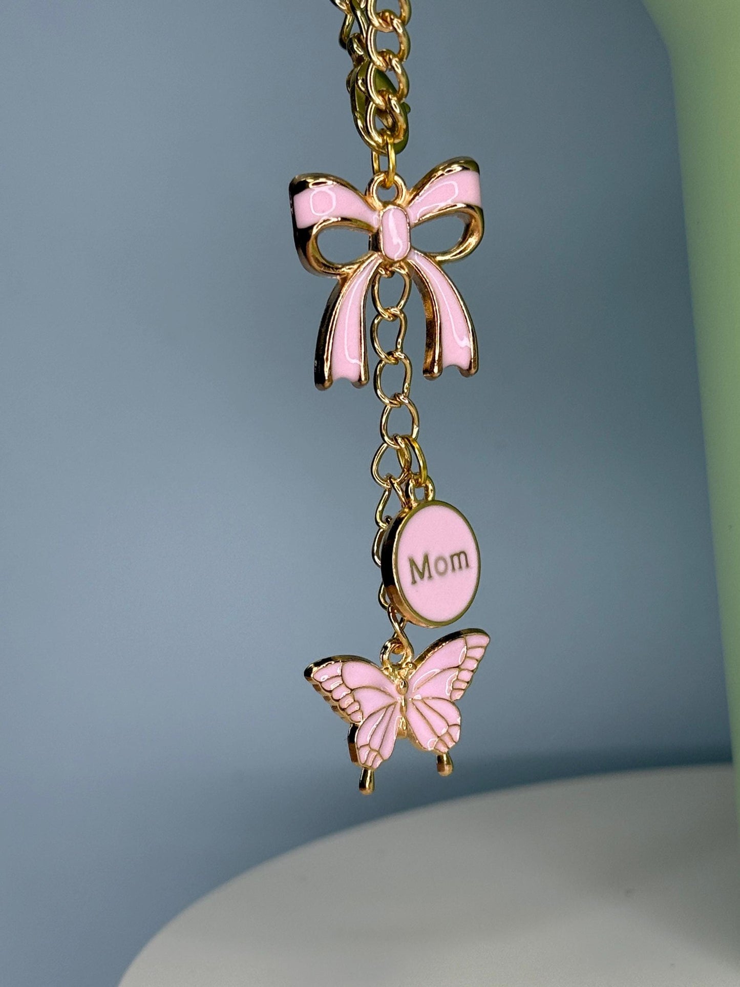 New Mom (pink) Enamel Charms