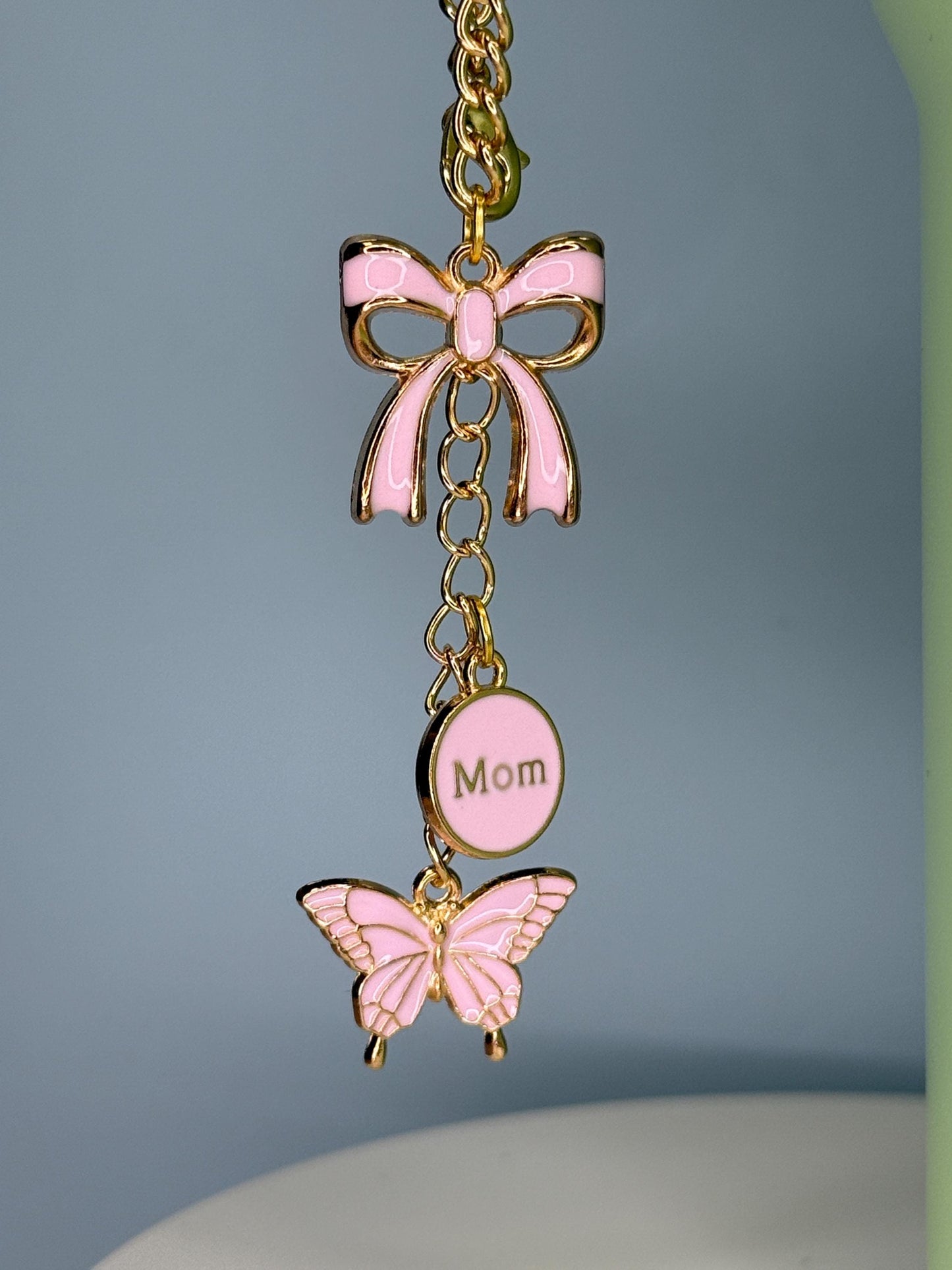 New Mom (pink) Enamel Charms