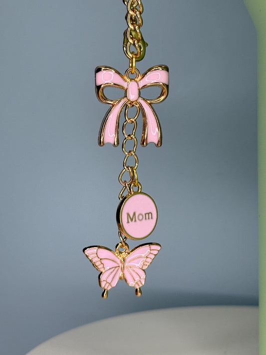 New Mom (pink) Enamel Charms