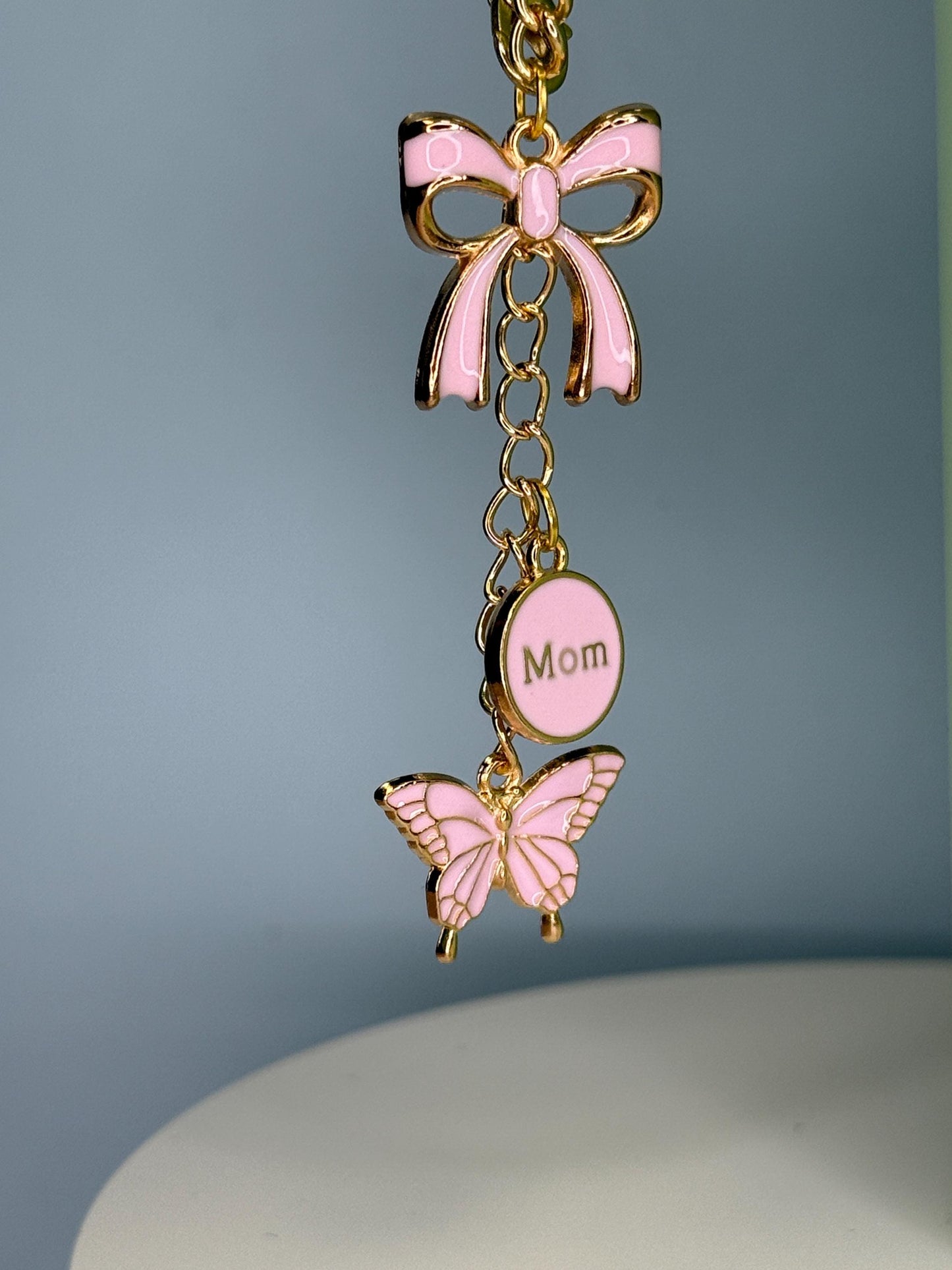 New Mom (pink) Enamel Charms