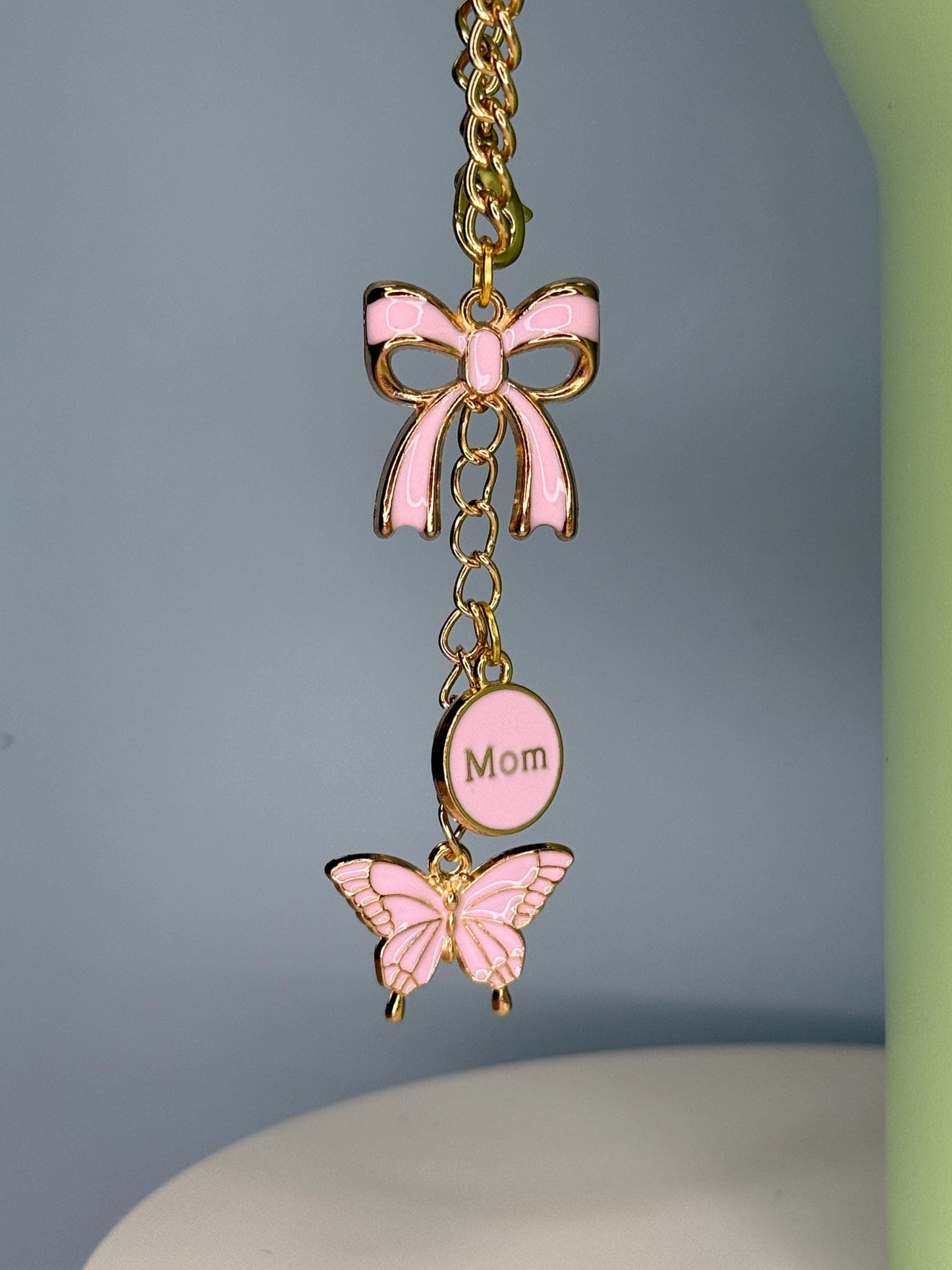 New Mom (pink) Enamel Charms