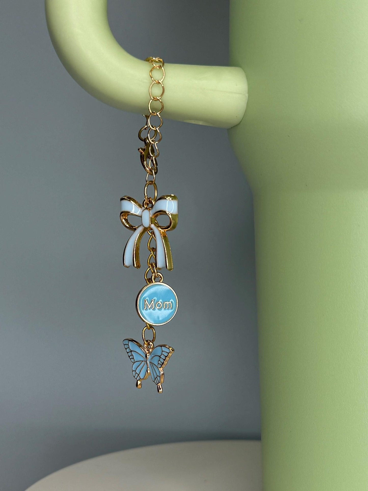 New Mom (baby blue) Enamel Charms