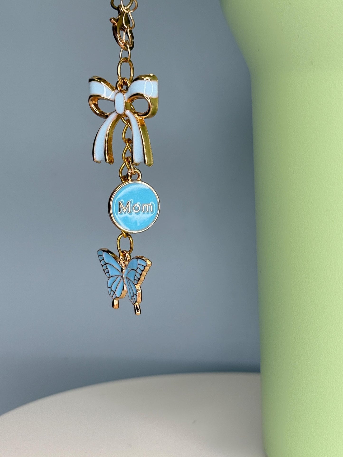 New Mom (baby blue) Enamel Charms