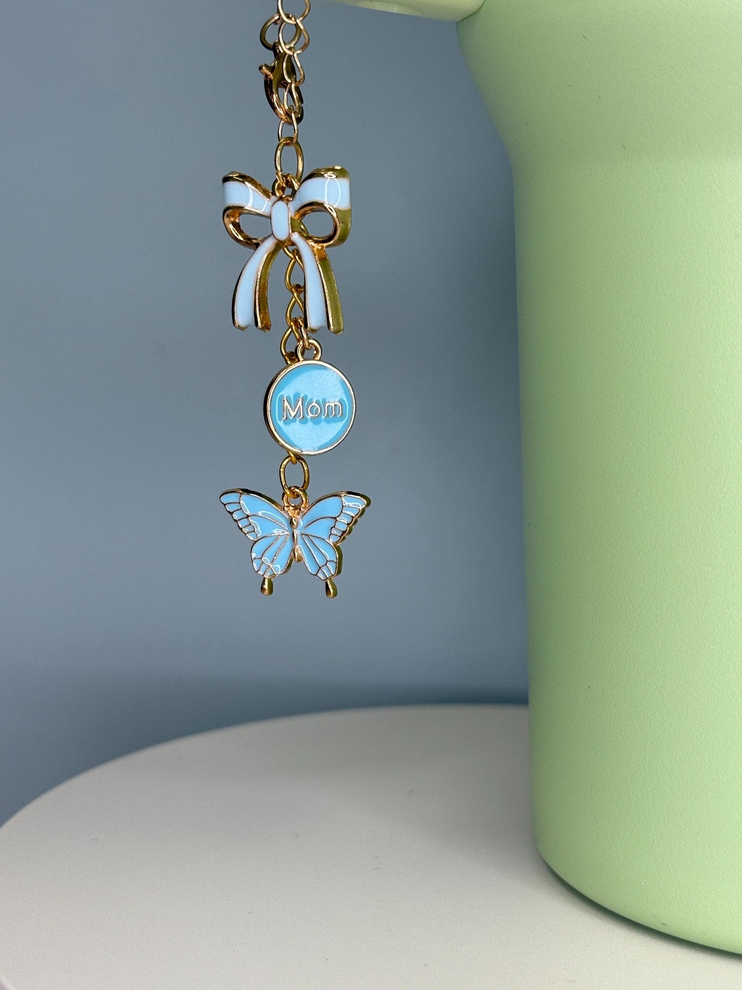 New Mom (baby blue) Enamel Charms