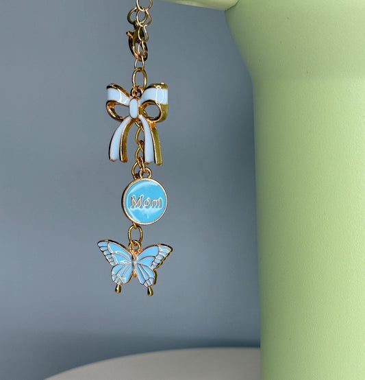 New Mom (baby blue) Enamel Charms