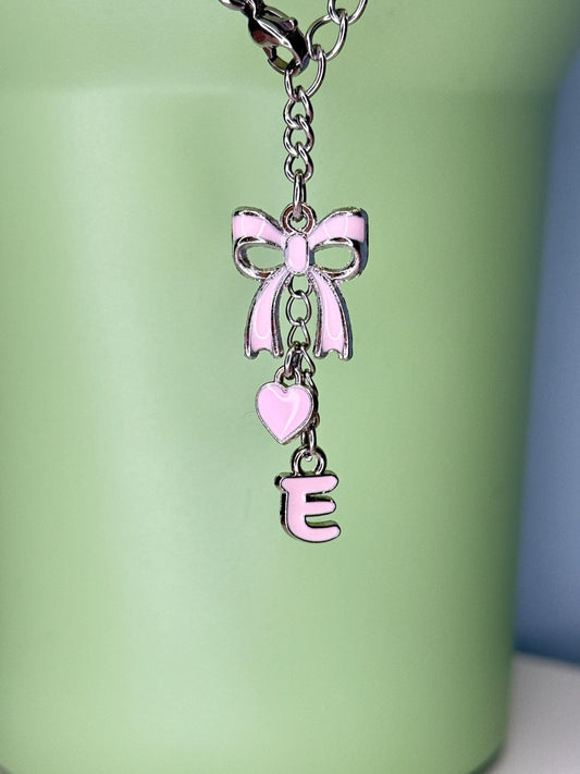 Pink Letter A-Z avail Enamel Charms for Stanley Tumbler Handles – Quencher, Gift for her, Olivia Rodrigo, Gift for Girl, Valentines Day