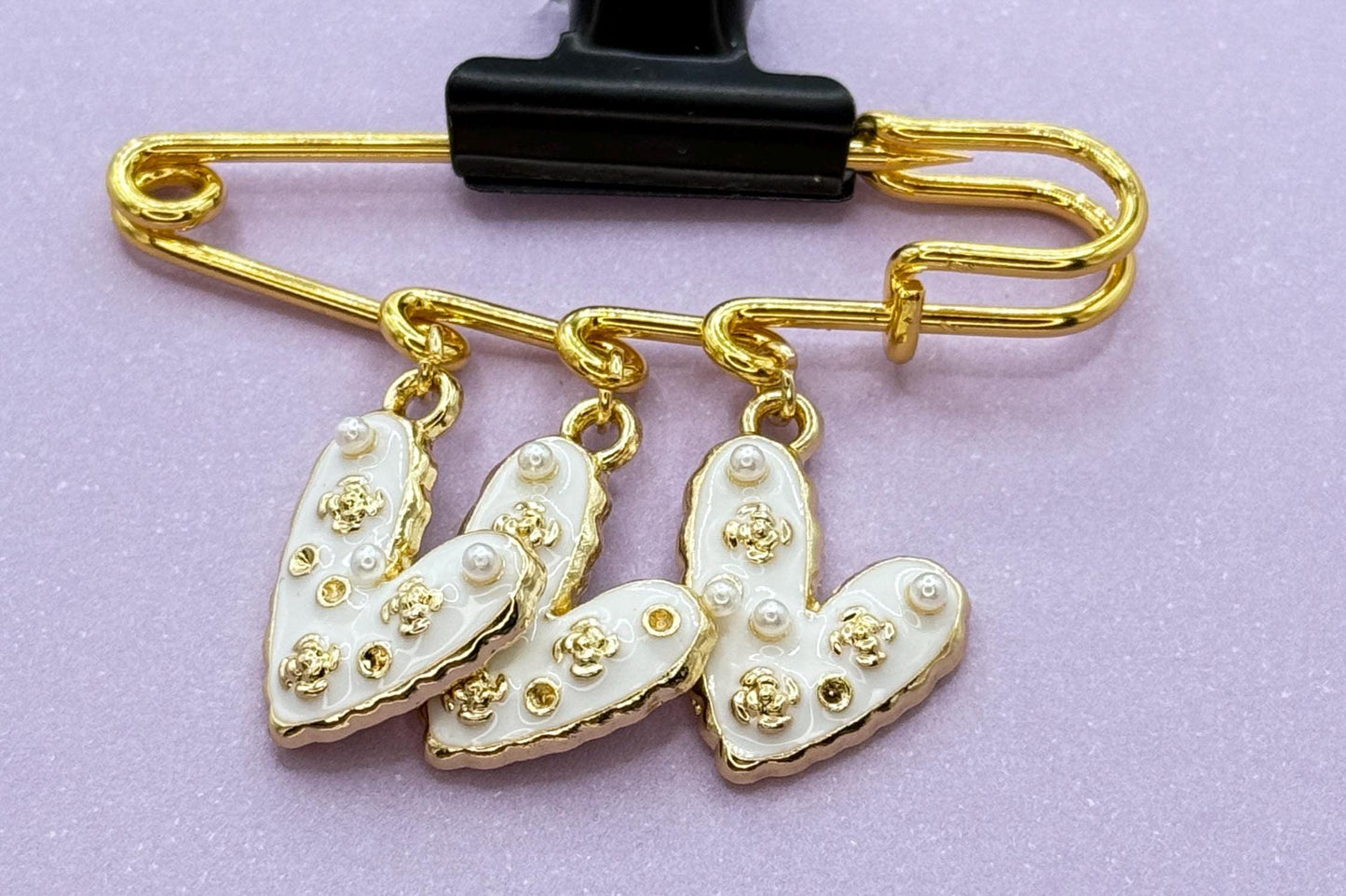 Hearts are Aflutter Pin Brooch – Valentine’s Day Collection | Gift for Her | Hat Pin | Bag Pin