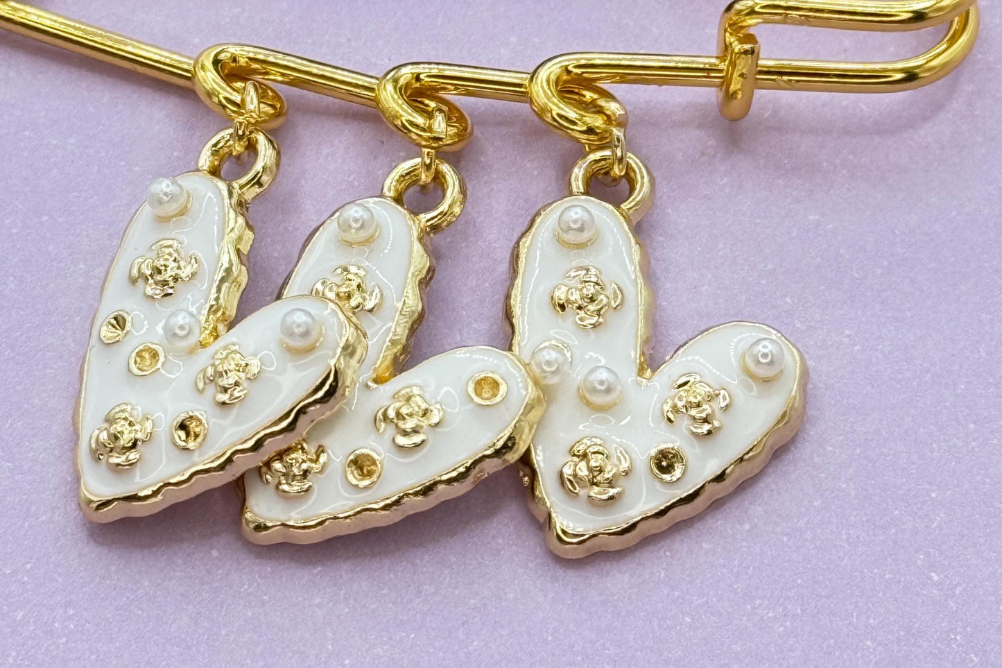 Hearts are Aflutter Pin Brooch – Valentine’s Day Collection | Gift for Her | Hat Pin | Bag Pin