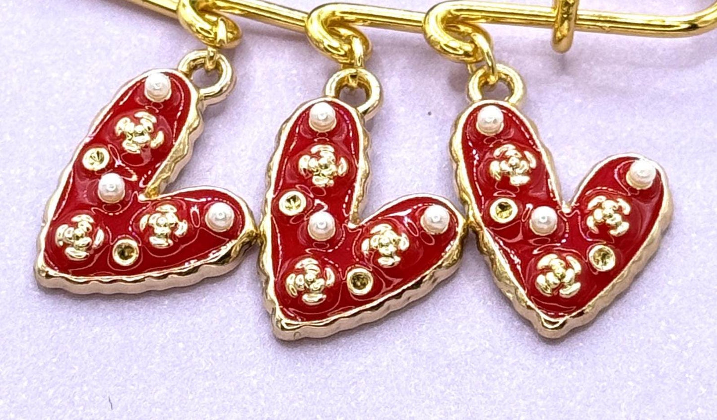 Hearts are Aflutter Pin Brooch – Valentine’s Day Collection | Gift for Her | Hat Pin | Bag Pin