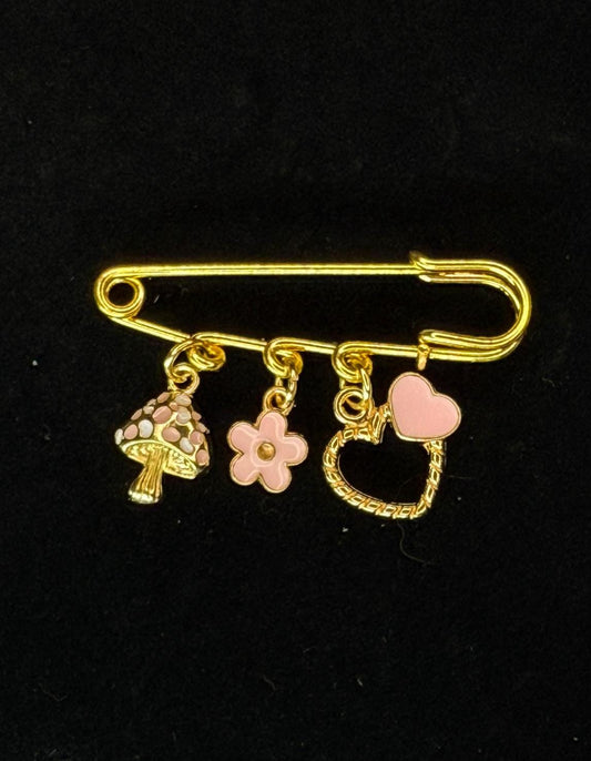 Hearts are Aflutter Pin Brooch – Valentine’s Day Collection | Gift for Her | Hat Pin | Bag Pin | Lapel Pin