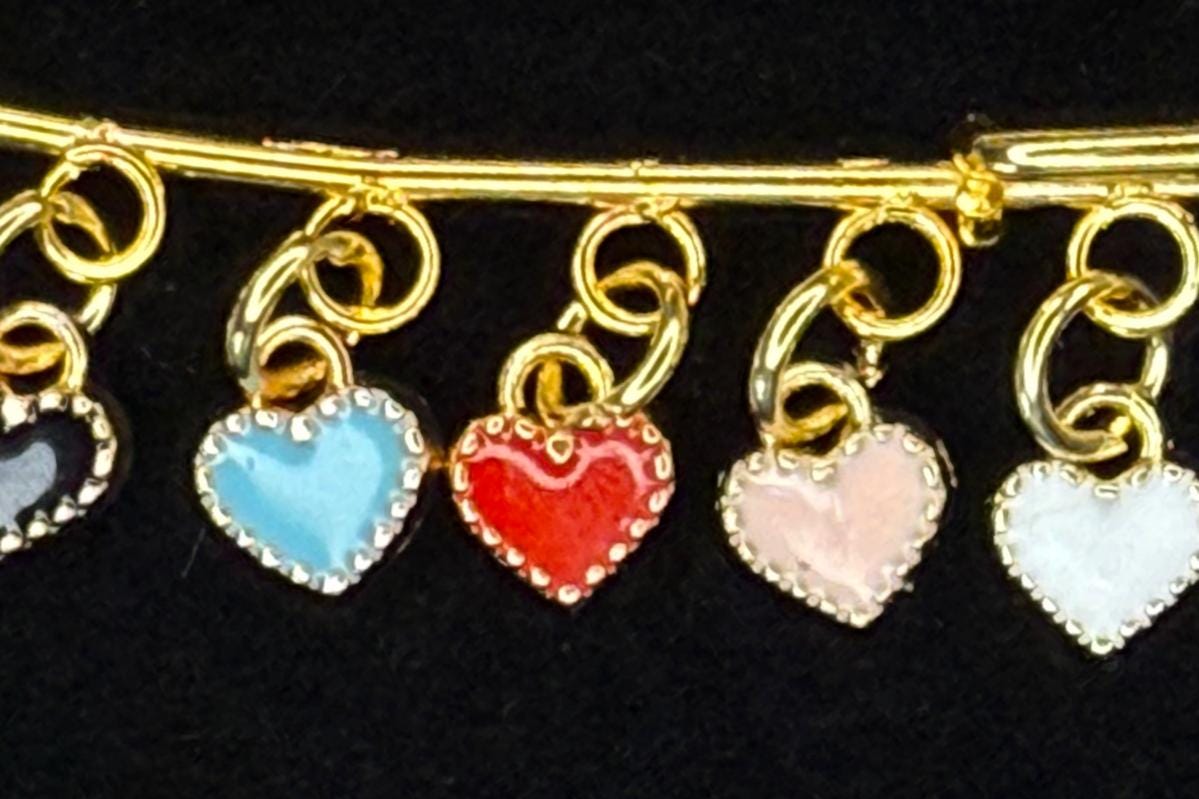 Hearts are Aflutter Pin Brooch – Valentine’s Day Collection | Gift for Her | Hat Pin | Bag Pin | Lapel Pin