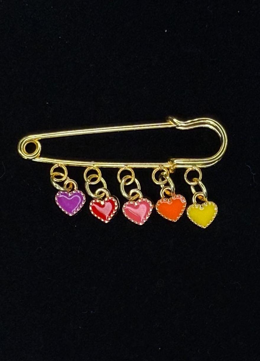 Hearts are Aflutter Pin Brooch – Valentine’s Day Collection | Gift for Her | Hat Pin | Bag Pin | Lapel Pin