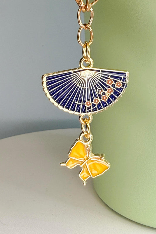 Fan and Butterfly Enamel Charms for Stanley Tumbler, Quencher, Gift for girls, Olivia Rodrigo