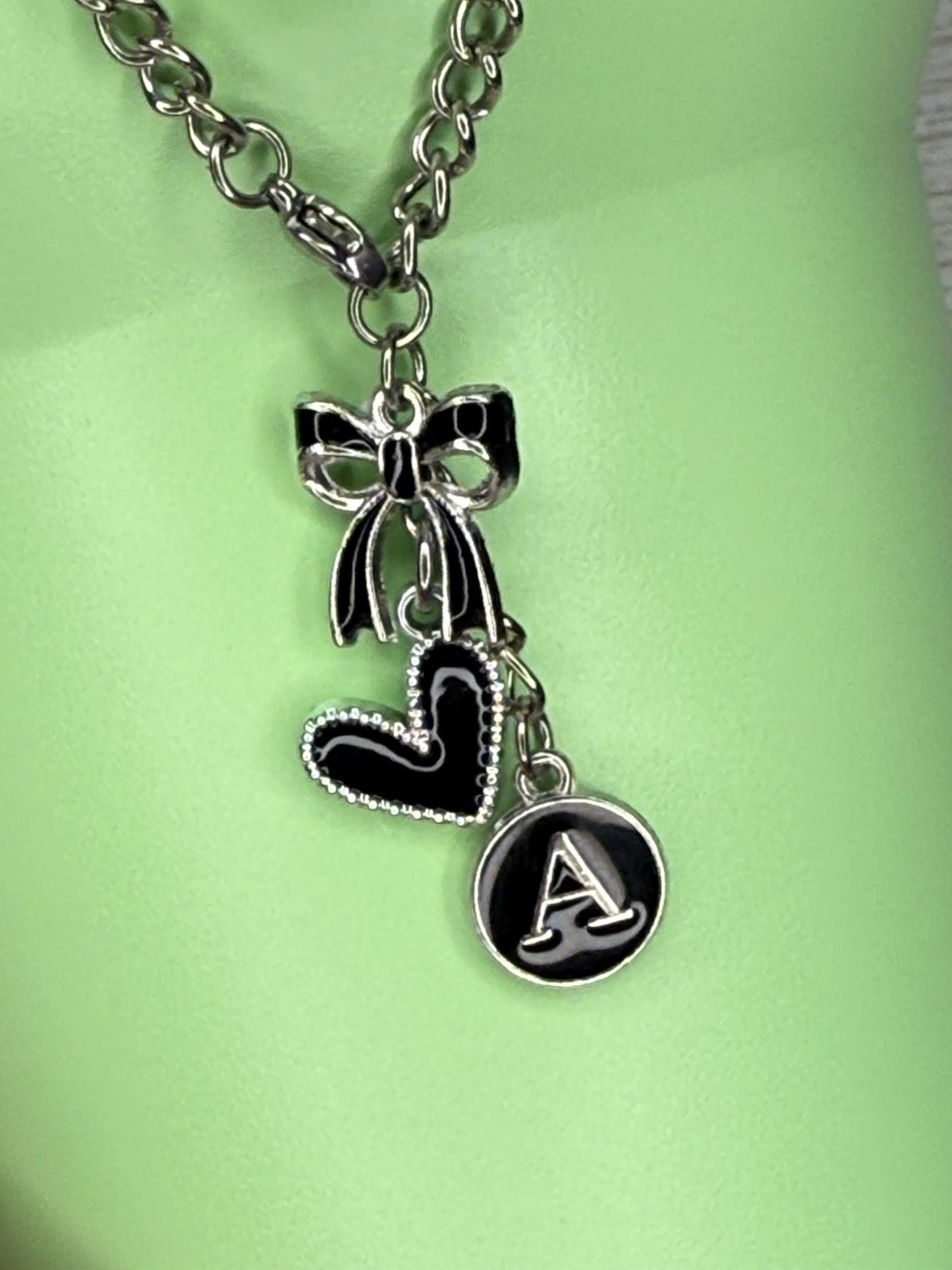 Black Letter A-Z avail Enamel Charms with large heart for Stanley – Quencher, Gift for her, Olivia Rodrigo, Gift for Girl, Camino Yeti