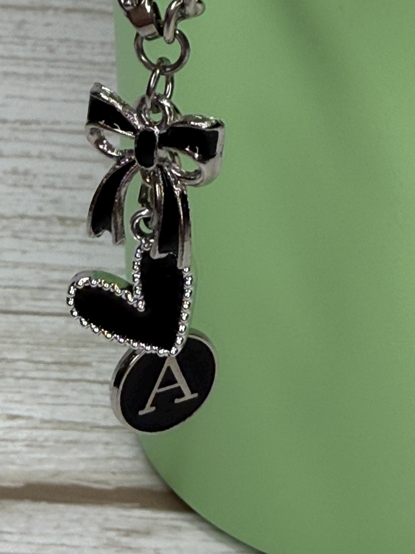 Black Letter A-Z avail Enamel Charms with large heart for Stanley – Quencher, Gift for her, Olivia Rodrigo, Gift for Girl, Camino Yeti