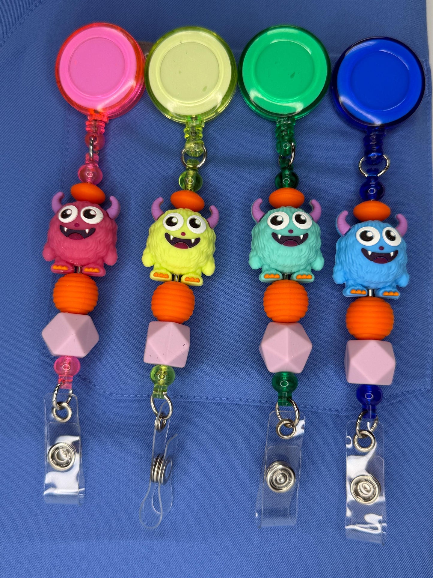 Spooktacular Halloween Badge Reels for Nurses – Monster | Fall ID Holder