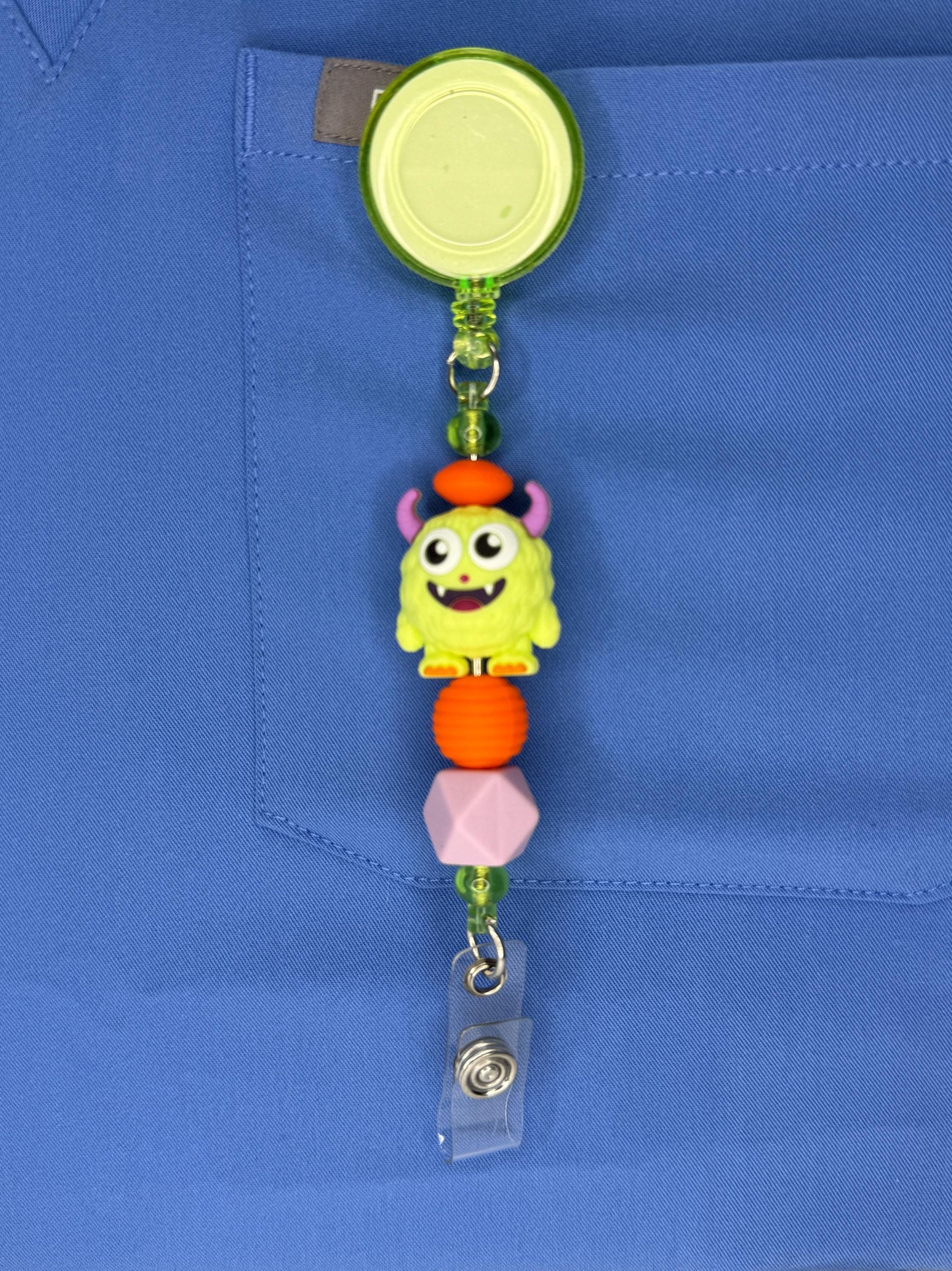 Spooktacular Halloween Badge Reels for Nurses – Monster | Fall ID Holder