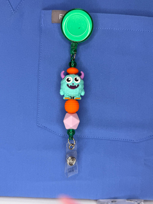 Spooktacular Halloween Badge Reels for Nurses – Monster | Fall ID Holder
