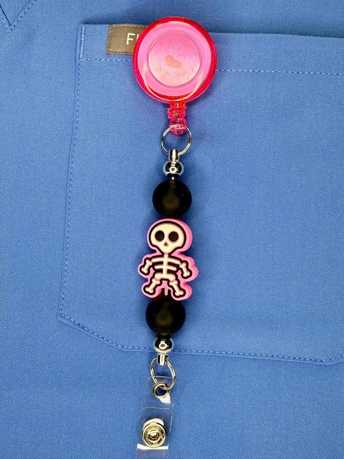 Spooktacular Halloween Badge Reels for Nurses – Skeletons, Gnomes & Cute Monsters | Fall ID Holder