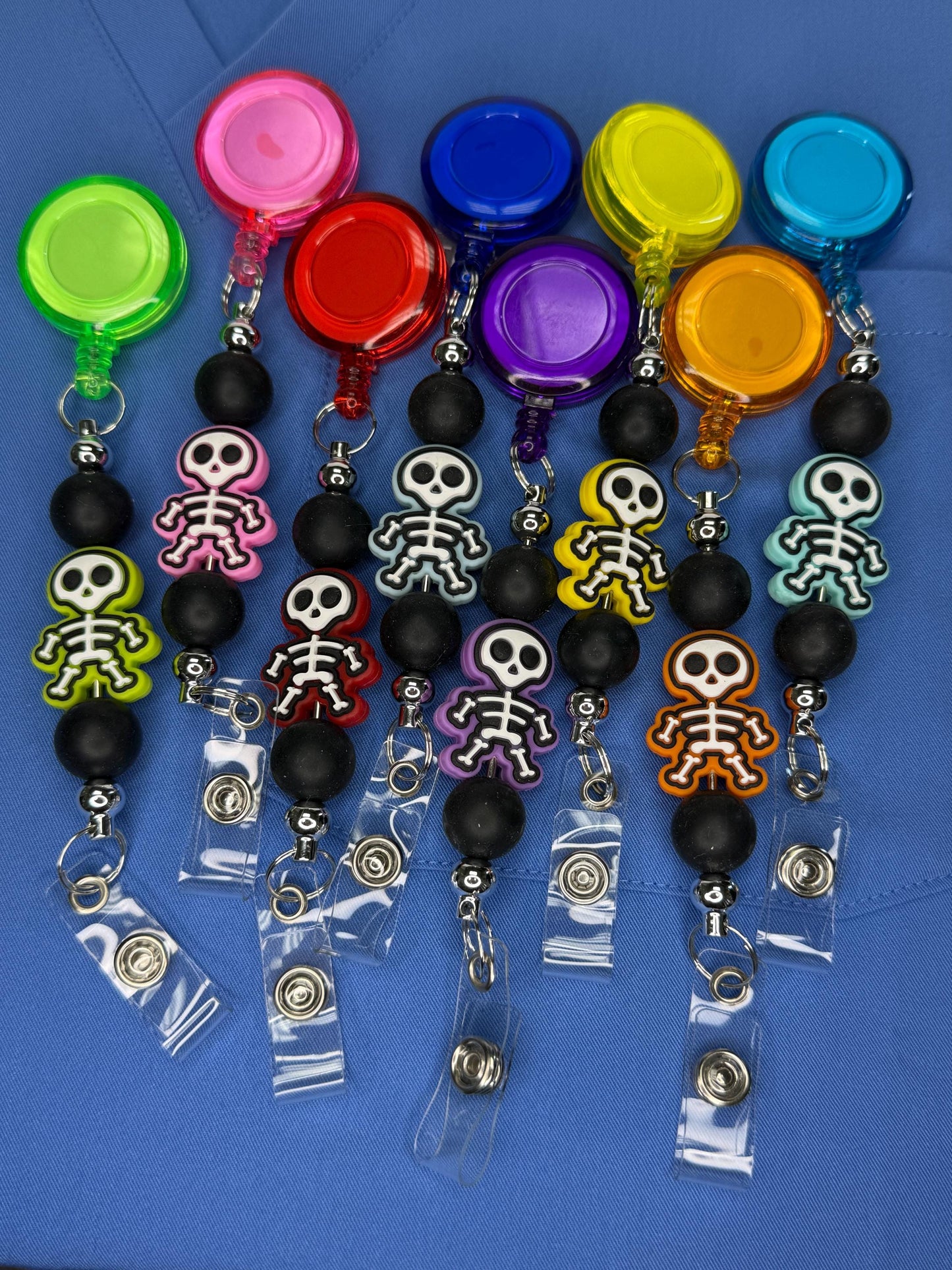 Spooktacular Halloween Badge Reels for Nurses – Skeletons, Gnomes & Cute Monsters | Fall ID Holder