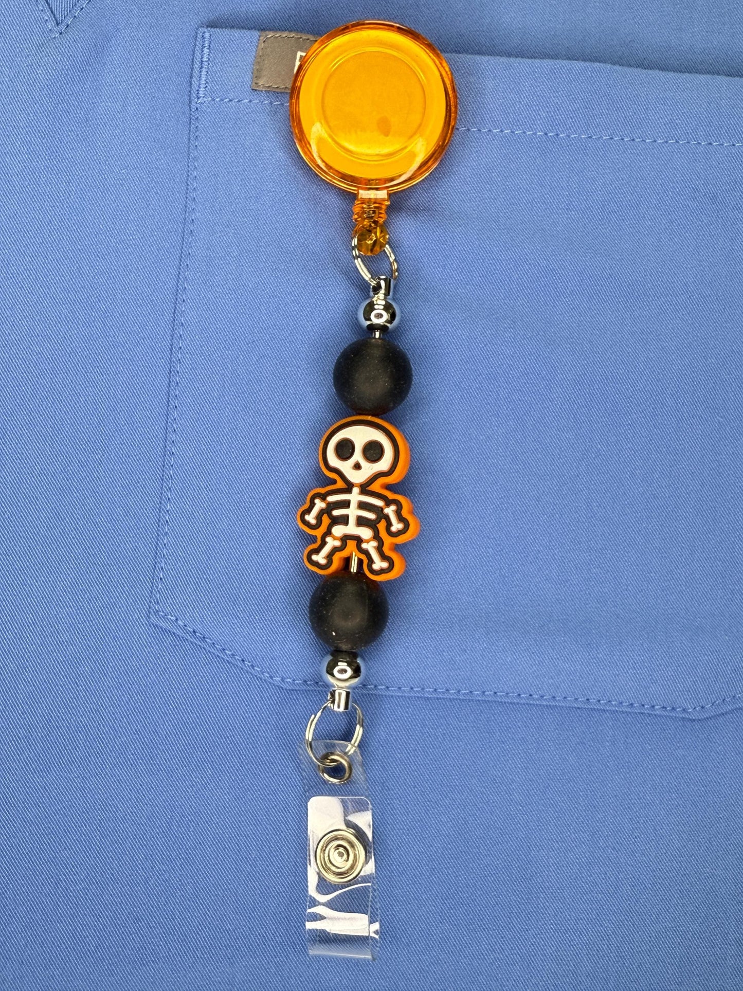 Spooktacular Halloween Badge Reels for Nurses – Skeletons, Gnomes & Cute Monsters | Fall ID Holder