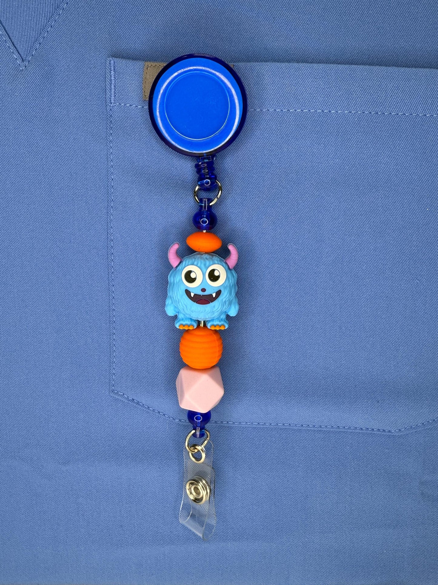 Spooktacular Halloween Badge Reels for Nurses – Monster | Fall ID Holder