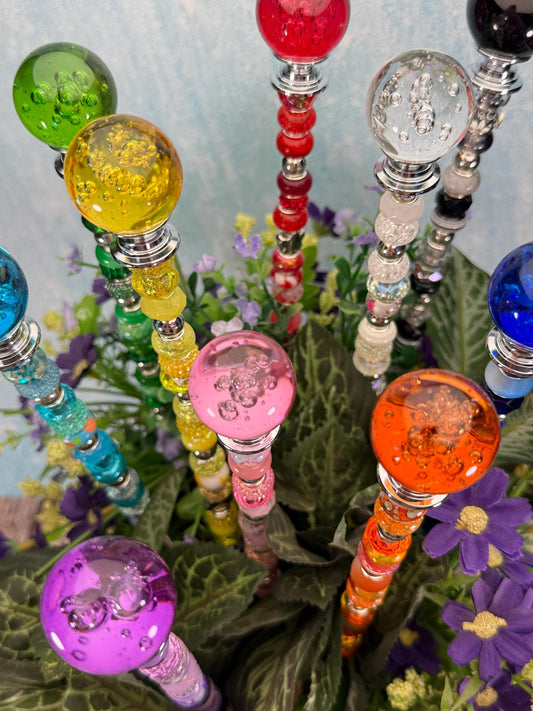 Fairy Garden Suncatcher Stakes Bubble Ball Topper